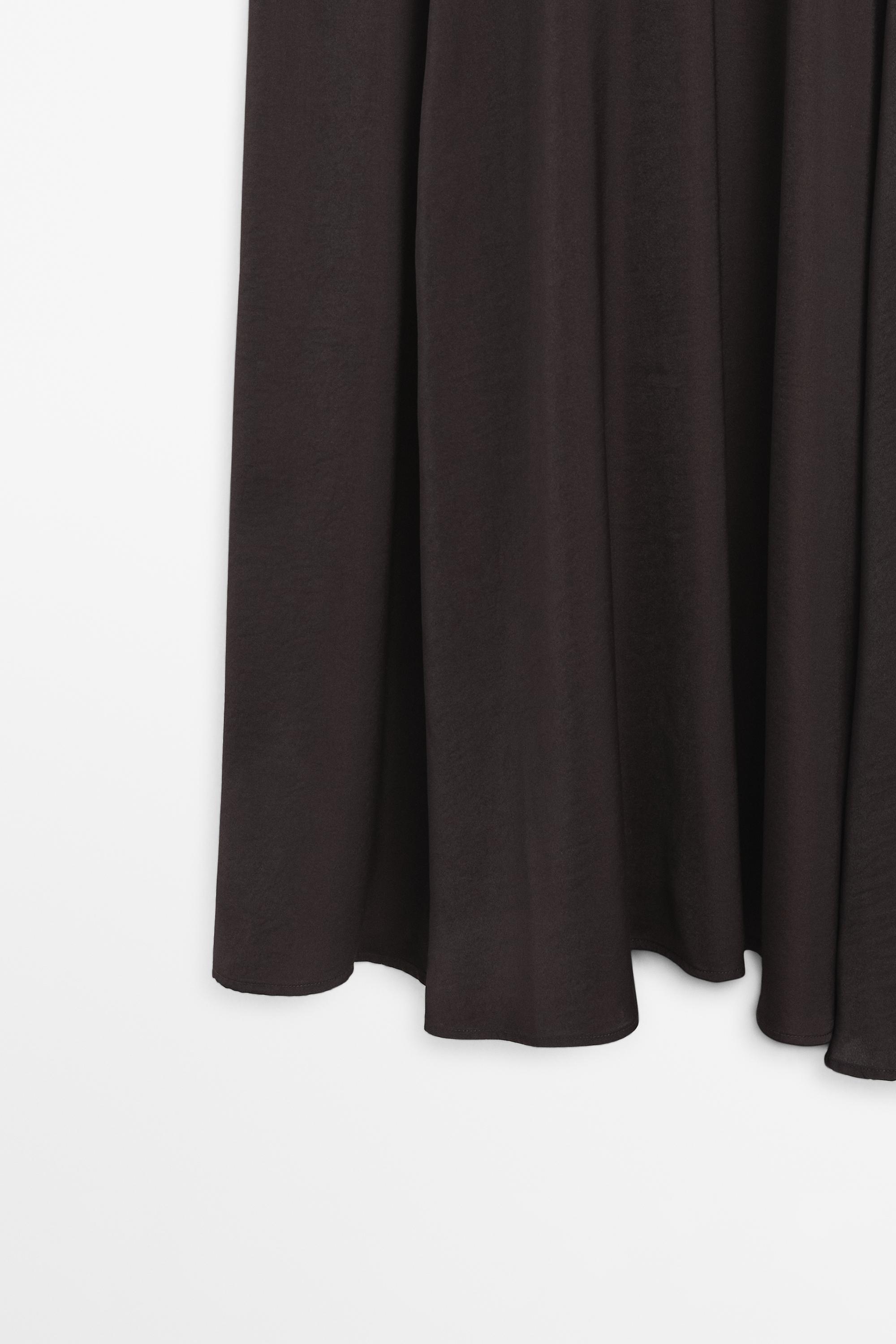 Contrast cotton blend knit dress